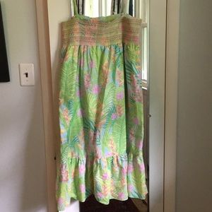 Lilly Pulitzer midi spaghetti strap dress Medium